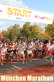 München Marathon am 11.10.2009. Zusätzlich mit einer attraktiven 10-Kilometer-Strecke (Foto: Martin Schmitz)